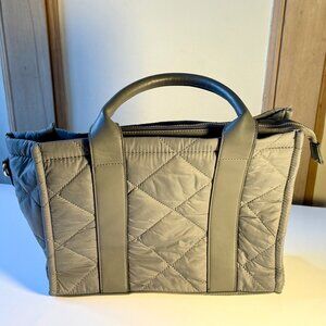 Jen & Co. Clare Quilted Nylon Bag - Grey